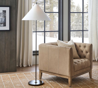 Ellis brass floor lamp