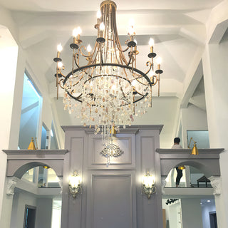 Tatum Lux American Shell Crystal Chandelier