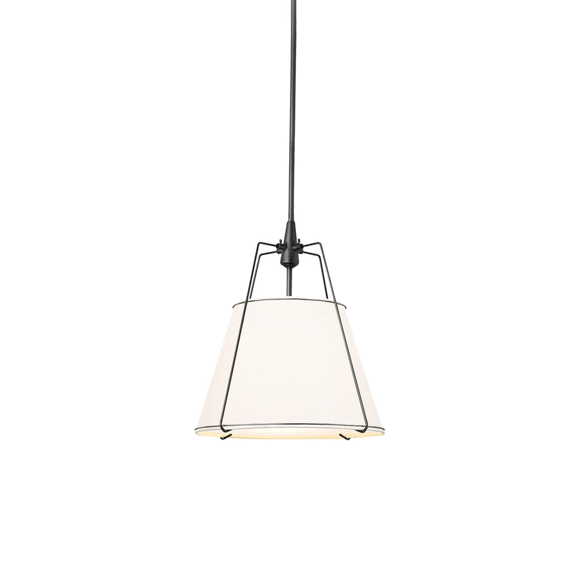 Modern Tapered Fabric Shade Pendant Light