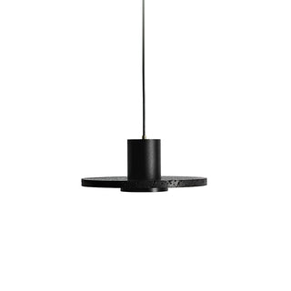 Lava Stone Black Pendant Light