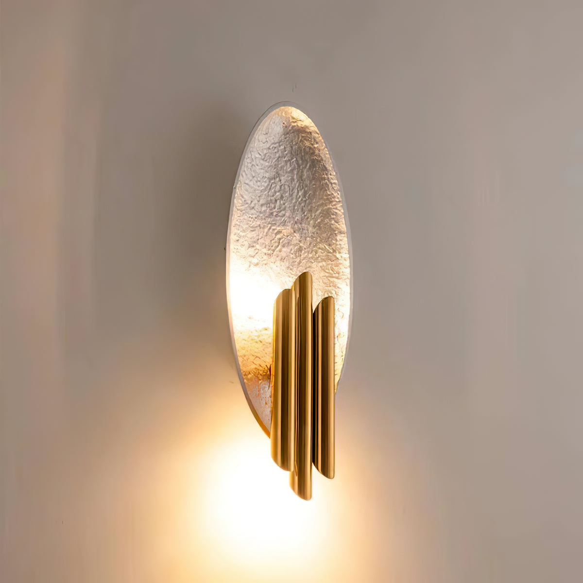 مصباح جداري حديد بيضاوي Electroplated