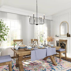 Modern Black Candlestick Chandelier