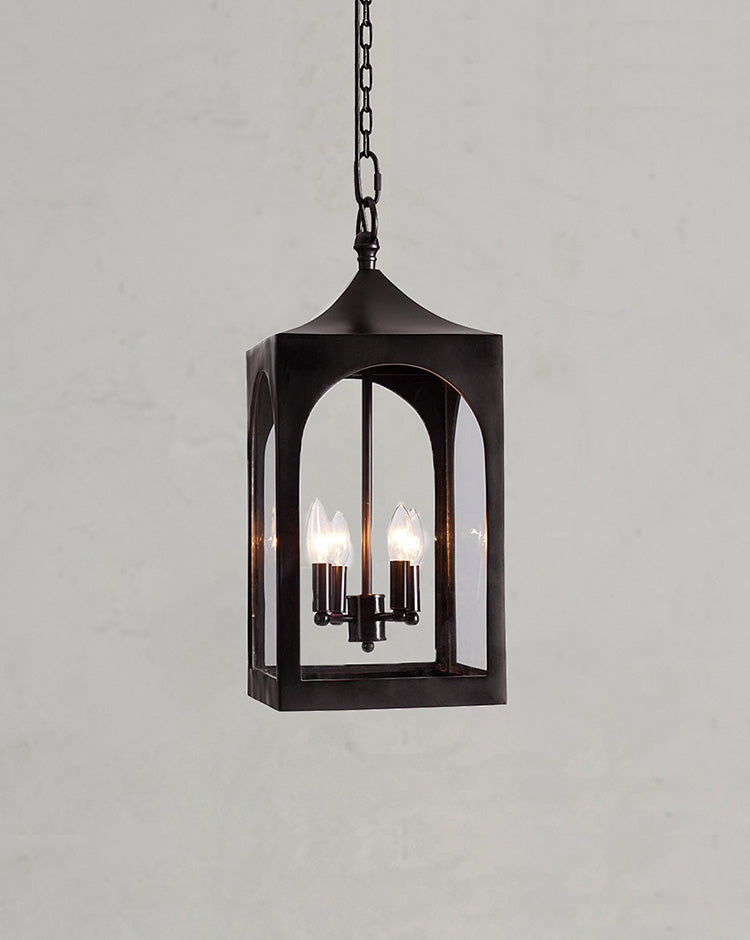 Caleb Vintage-Style Outdoor Lantern Pendant Light
