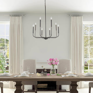 Modern Black Candlestick Chandelier