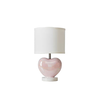 Pearlescent Heart Shape Table Lamp