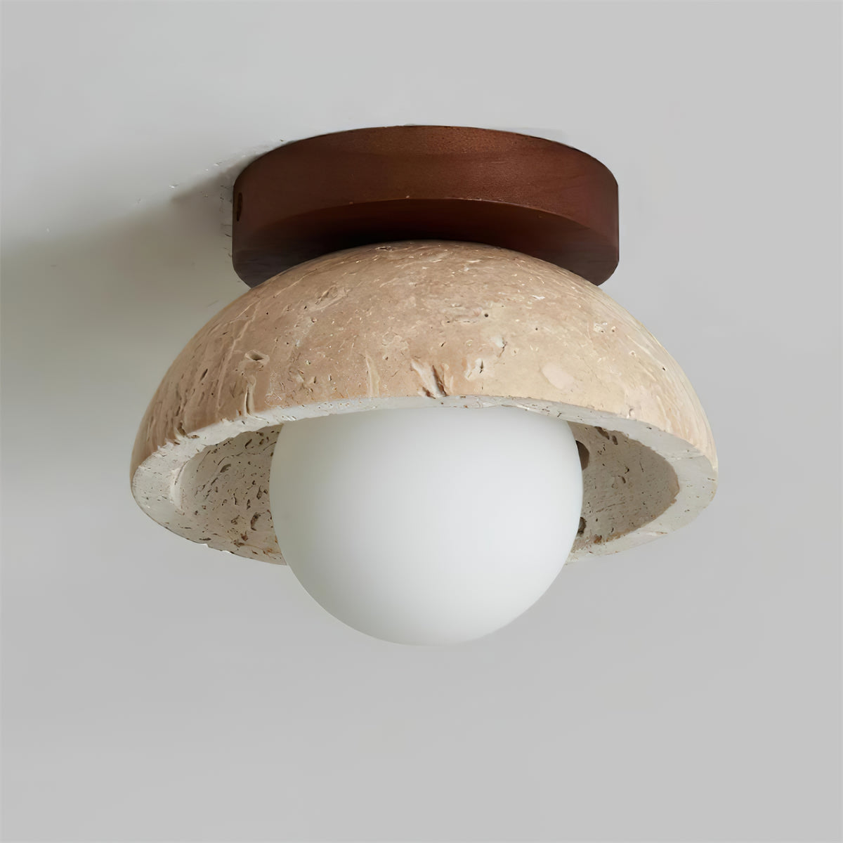 Piedra wood ceiling lamp - view 15 | Liootrlamp