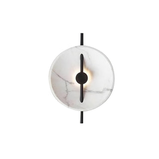 Contemporary Resin Round Marble Wall Light