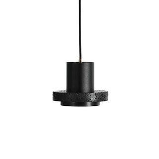 Lava Stone Black Pendant Light