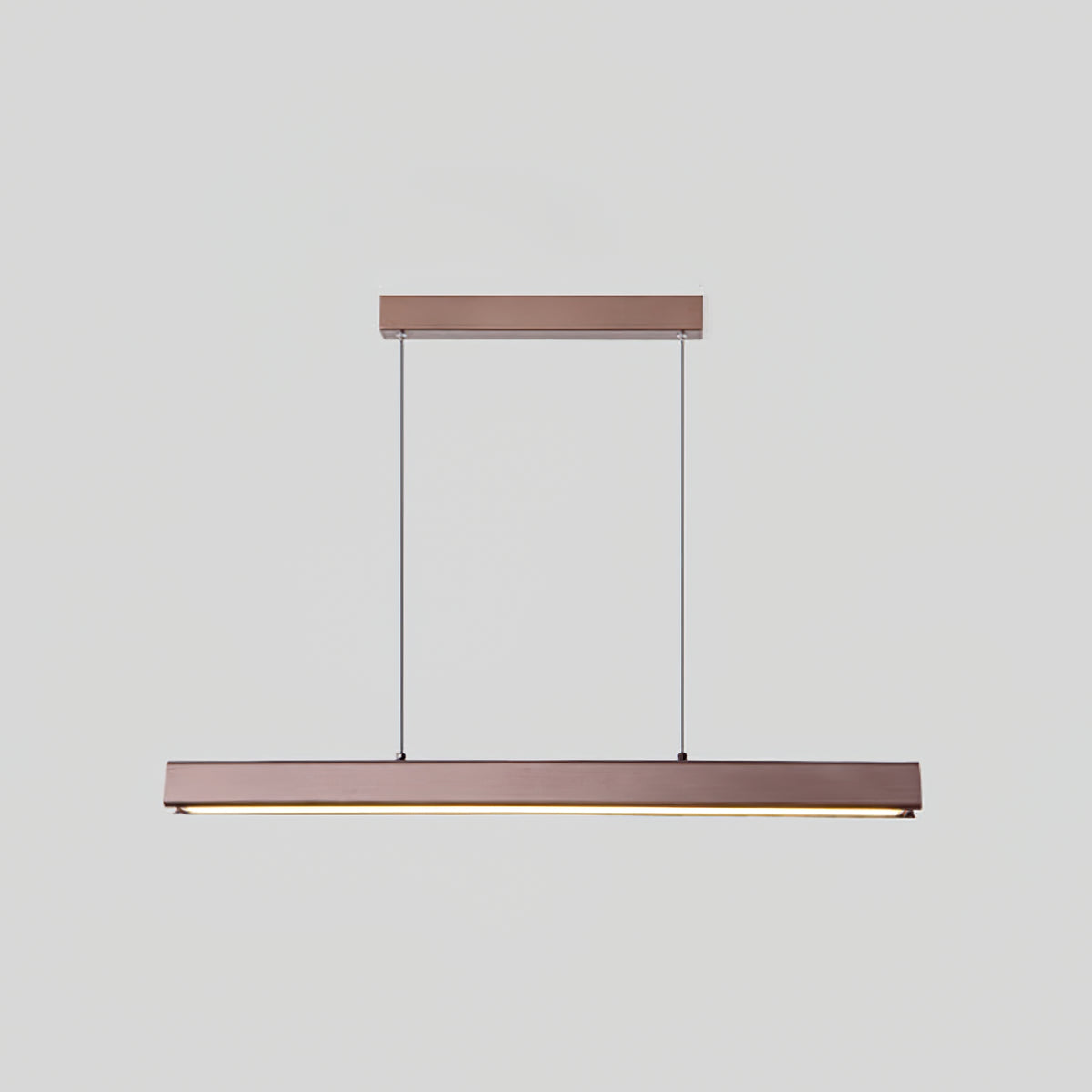 Walnut minimalist wood chandelier