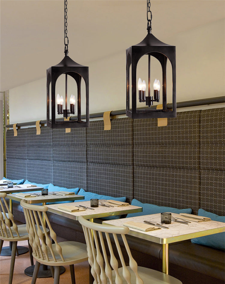 Caleb Vintage-Style Outdoor Lantern Pendant Light