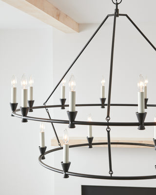 Minimalist Circular Keystone Chandelier