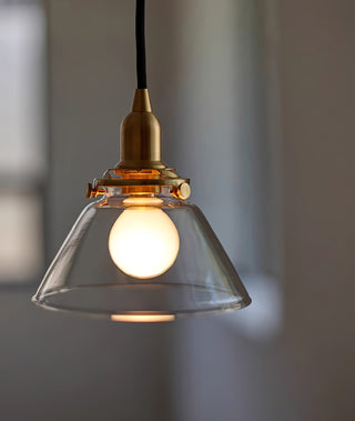 Minimalist Cone Shaped Glass Pendant Lamp