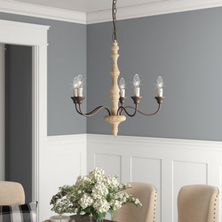 Rustic 5-Light Farmhouse Chandelier