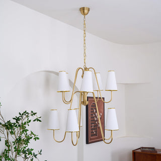 Gold Two-Tier Montreuil  Chandelier