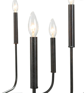 Modern Black Candlestick Chandelier