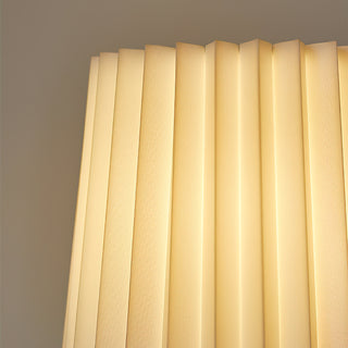 Amber Glow Pleated Shade Table Lamp