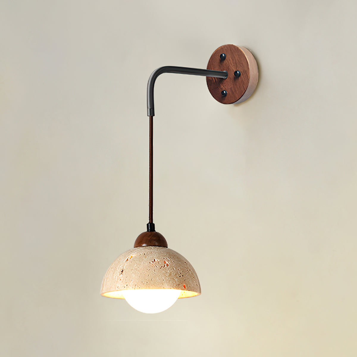 Wabi-sabi texture stone wall lamp - view 9 | Liootrlamp