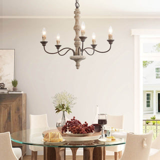 Rustic 5-Light Farmhouse Chandelier