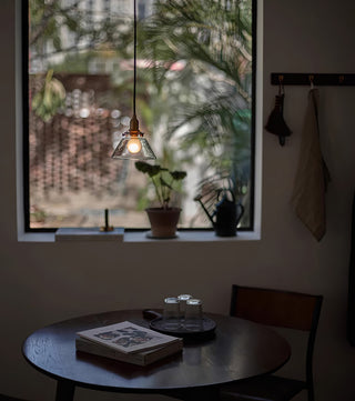 Minimalist Cone Shaped Glass Pendant Lamp