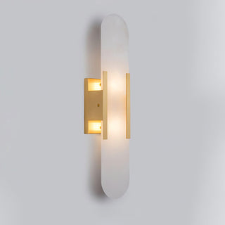 Modern Vertical Alabaster Wall Sconce