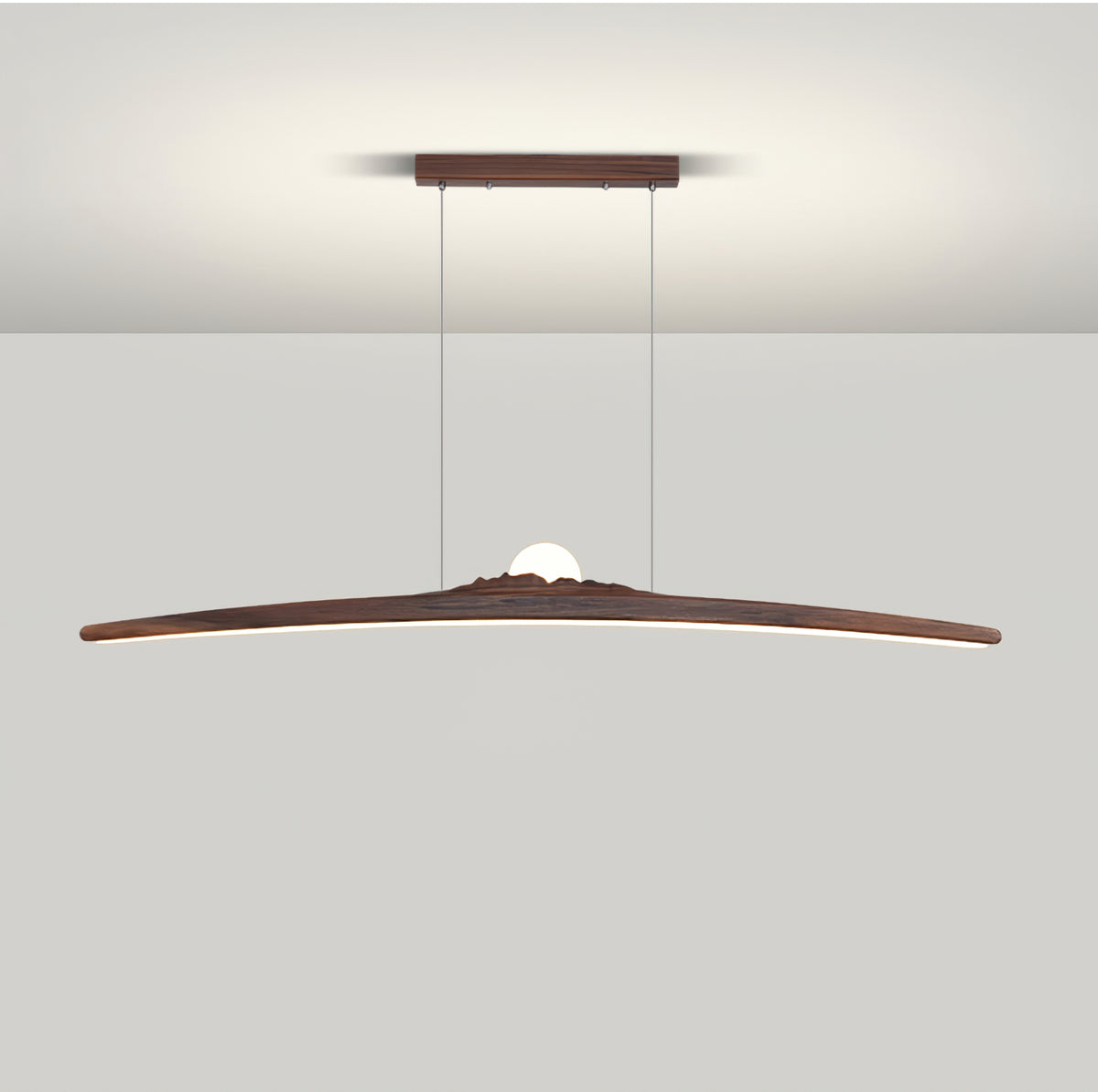 Walnut Long Island Pendant Lamp