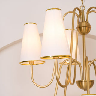 Gold Two-Tier Montreuil  Chandelier