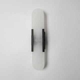 Modern Vertical Alabaster Wall Sconce