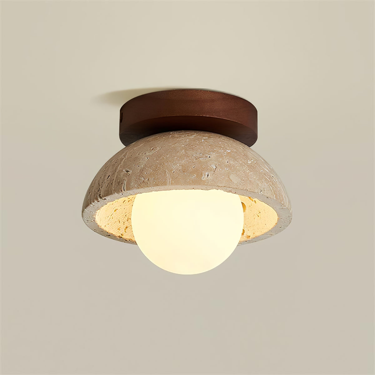 Piedra wood ceiling lamp - view 16 | Liootrlamp