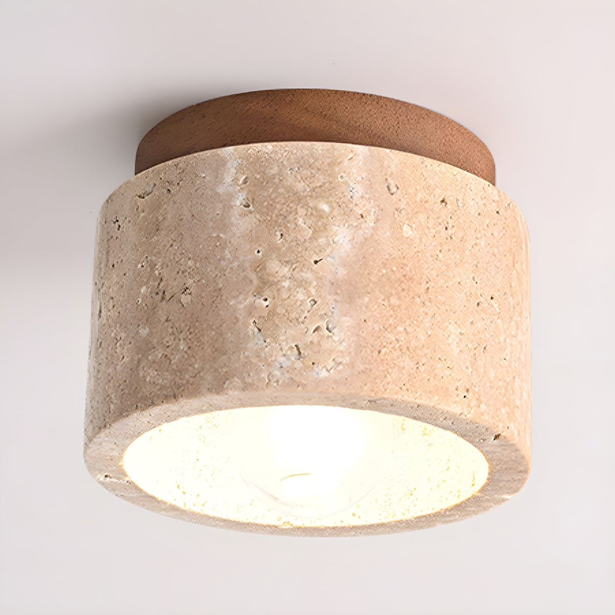 Minimalist Rustic Stone Ceiling Light - view 16 | Liootrlamp