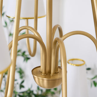 Gold Two-Tier Montreuil  Chandelier