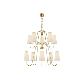 Gold Two-Tier Montreuil  Chandelier