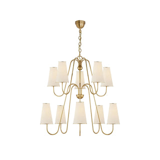 Gold Two-Tier Montreuil  Chandelier