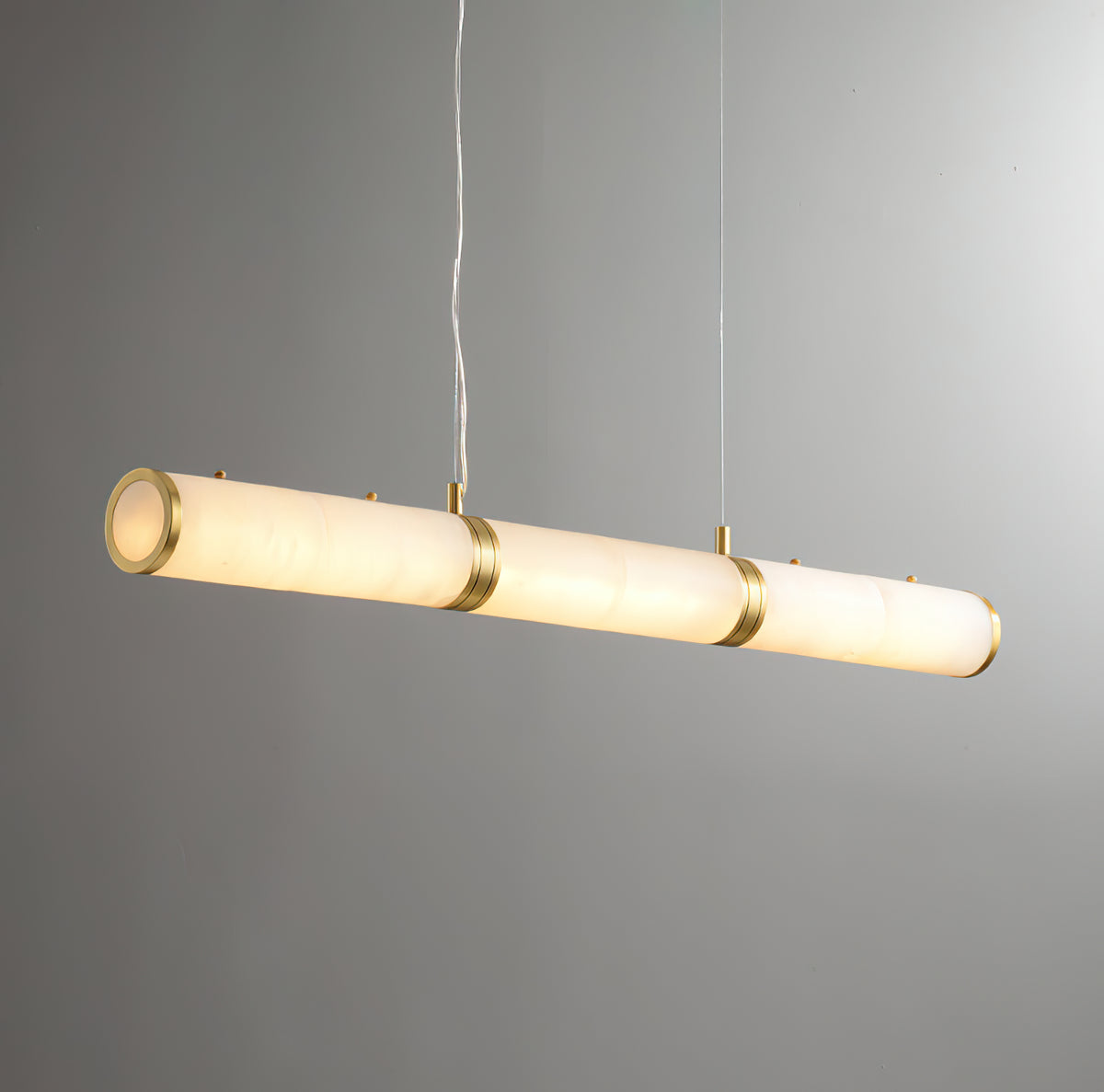Alabaster Column Linear Chandelier - view 15 | Liootrlamp