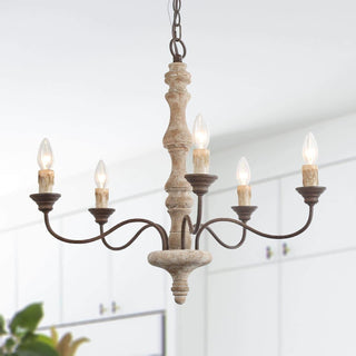 Rustic 5-Light Farmhouse Chandelier