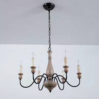 Rustic Farmhouse Candlestick Chandelier