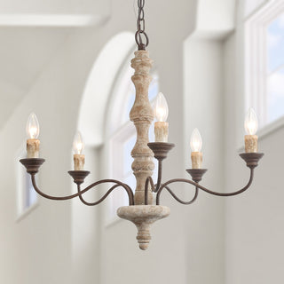 Rustic 5-Light Farmhouse Chandelier