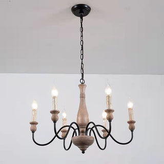 Rustic Farmhouse Candlestick Chandelier