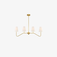 Daphne Brass Linear American Chandelier