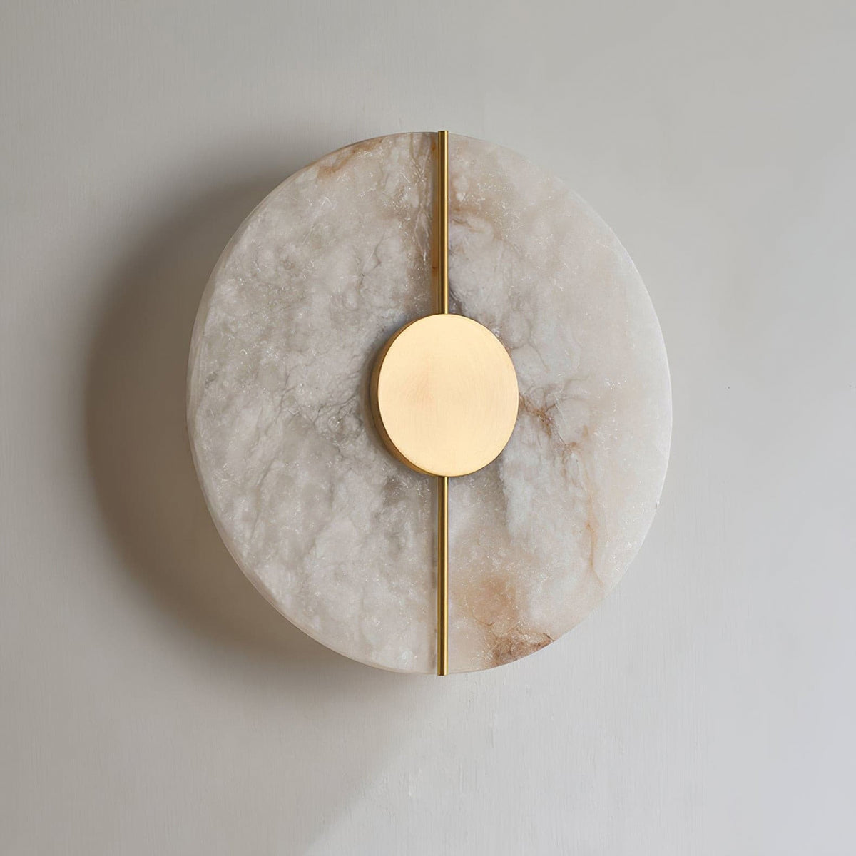 Zen Harmony Round Marble Wall Light - view 15 | Liootrlamp