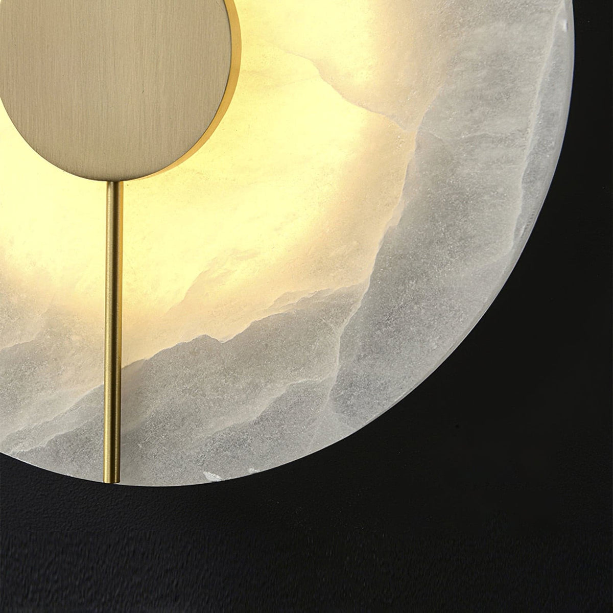 Zen Harmony Round Marble Wall Light - view 16 | Liootrlamp