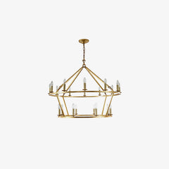 Brass Tiered Chandelier