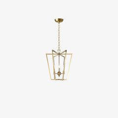 Frame gold cage chandelier