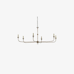 Elongated  Antique Chandelier