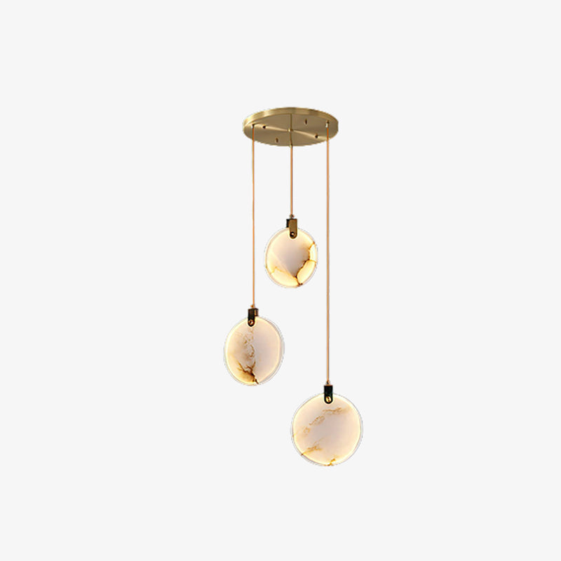 Tiered Alabaster Staircase Chandelier