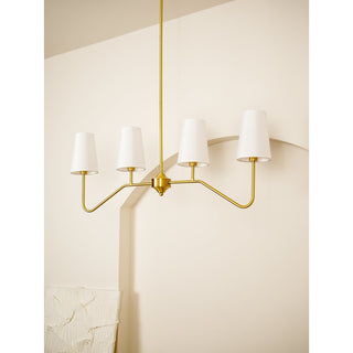 Daphne Brass Linear American Chandelier