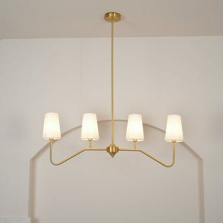 Daphne Brass Linear American Chandelier