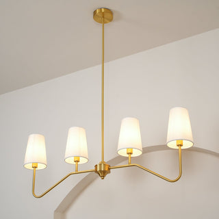 Daphne Brass Linear American Chandelier