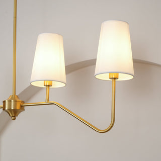 Daphne Brass Linear American Chandelier