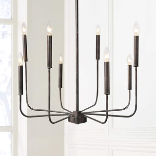 Modern Black Candlestick Chandelier