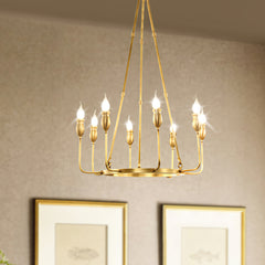 Gold Circlet Candlestick Chandelier